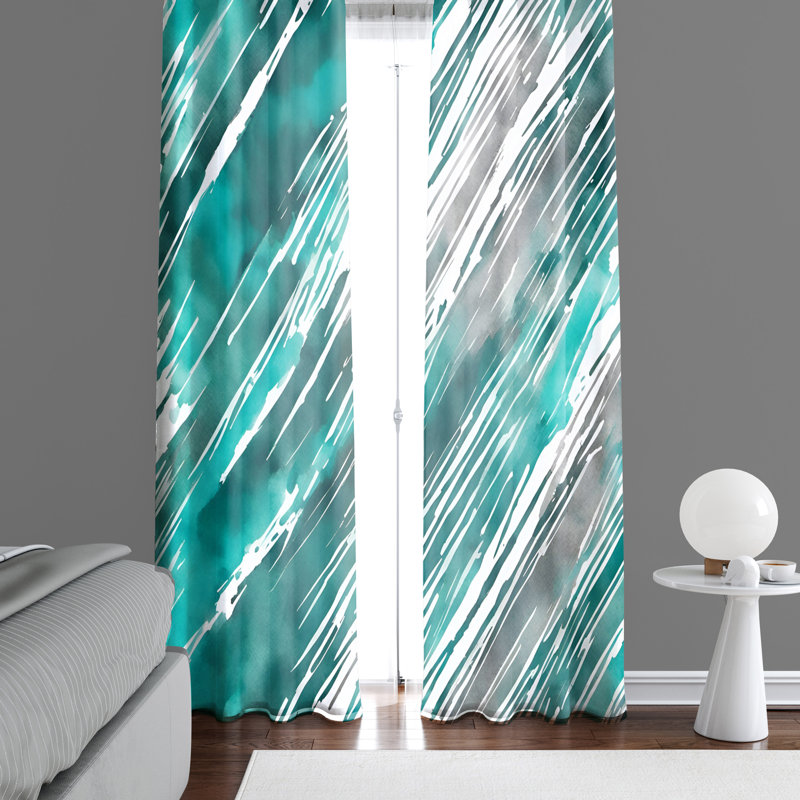 Semi Sheer Curtain Pair, 40" W x 61" L