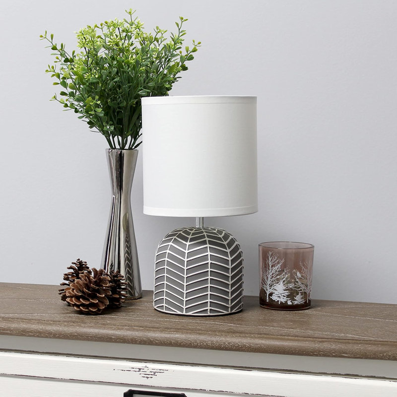  Lampe de table 10,43 pouces, Gris