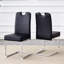 Ensemble de 4 chaises de salle à manger épaissies avec ensembles de ressorts intégrés et conception ergonomique-1327249213