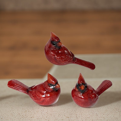3-PC Set 6"W Cardinal Figurine