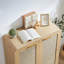 Armoire à chaussures en rotin avec portes-943979706