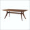 Solid Walnut Rectangular Dining Table with Flared Legs
