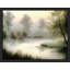 «Misty Foggy Forest Autumn Pond», impression d'art mural paysage naturel pour chambre à coucher, impression sur papier-93488078-93488080