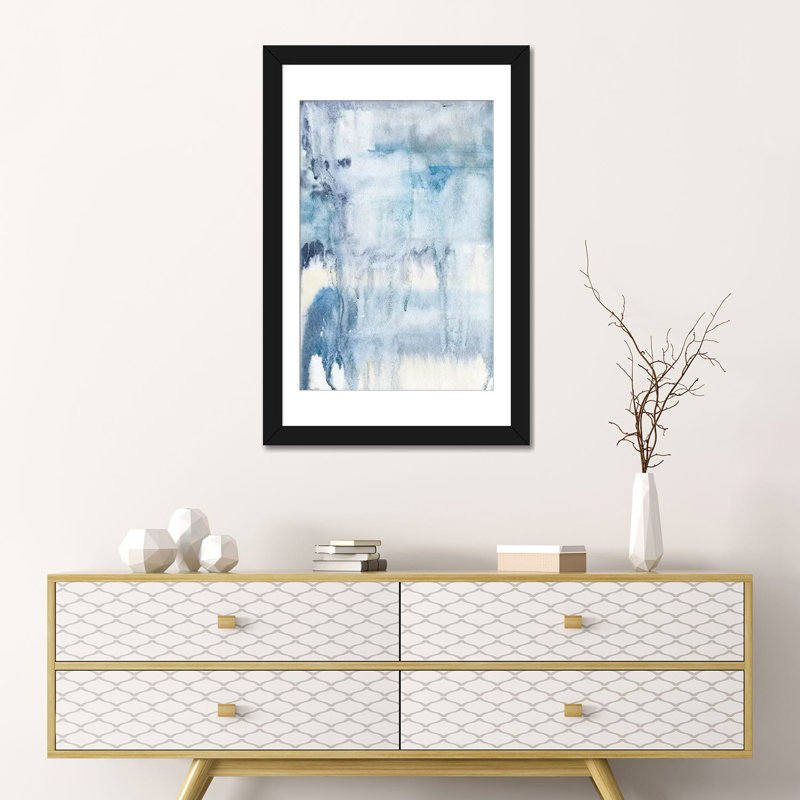 « maculage », reproduction d’impression sur toile, H 24 po x l 16 po x P 1 po, Papier d'art encadré noir, Blanc