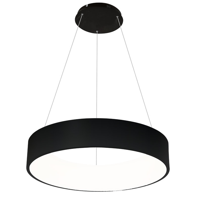 Azlin 1 - Light LED Drum Pendant, Black
