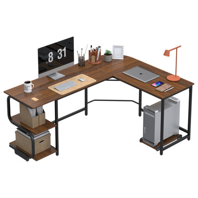 Modular L-Shaped Steel Computer Desk