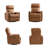 Leedward 31.5" W Modern Faux Leather Power Swivel and Rocker Recliner Chair with USB Port-106808350