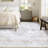 Blush Cream Distressed Medallion 5 x 7 Ft Rug for Dining Room Entryway