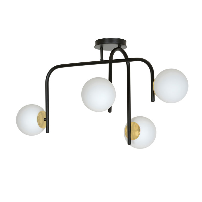 Gaiser 4 - Light Unique/Statement Pendant, Black