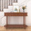 Console 47 po avec portes tambour pour couloir, salon, noyer