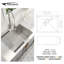 Évier de cuisine encastré à simple cuve en acier inoxydable 23 po x 18 po