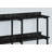 Accent Table, Console, Entryway, Narrow, Sofa, Marble Look Laminate, Black Metal-63060663