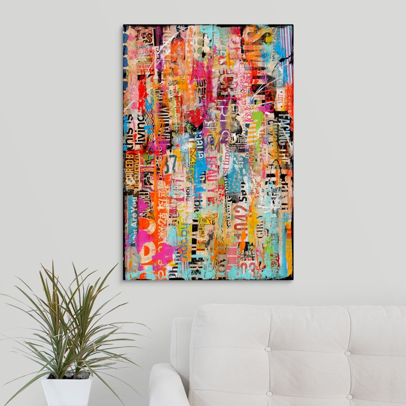 « Suzana Metromix XXVII » par Erin Ashley - impression d'art graphique, H 30 po x l 20 po, Toile tendue, Sans cadre