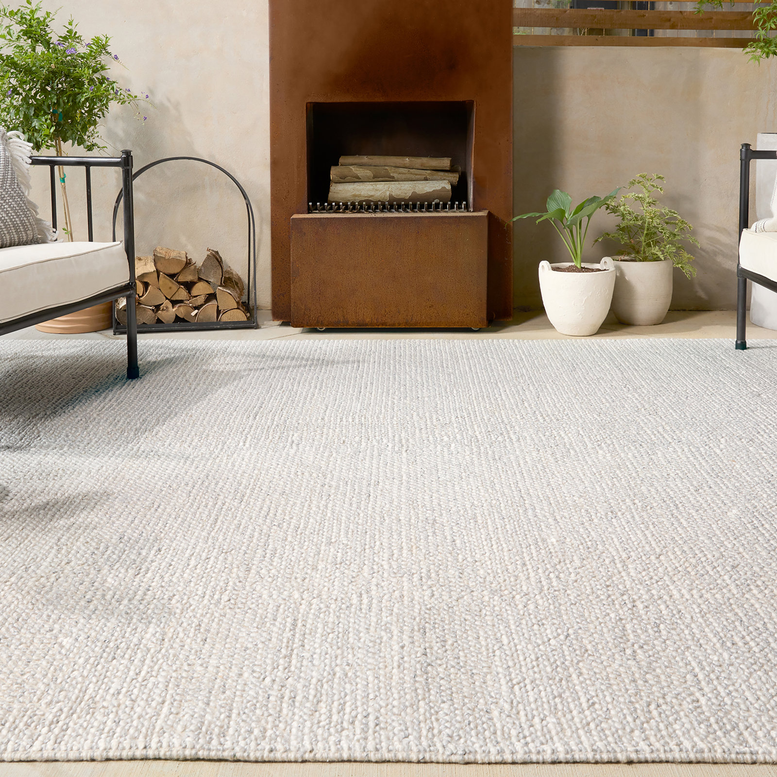 Brynn Ivory Hand-Woven Rug, Rectangle 9' x 12'