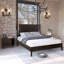 Lit plateforme en bois massif avec tête de lit rustique Ethan-507602043-521064910