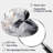 White And Grey Captivating Marble II - Abstract Marble Drop Shape Asymmetric Metal Wall Art-105305202