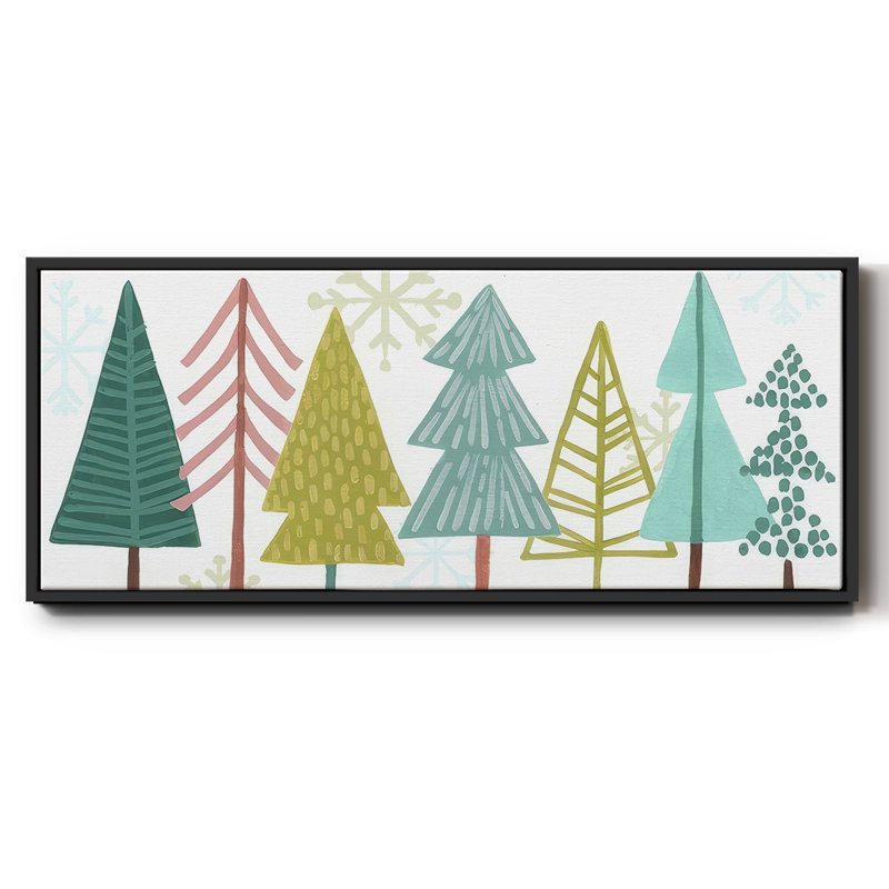 Modern Holiday Collection D- Framed Canvas