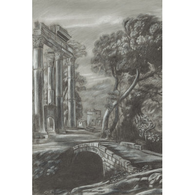 Classical Landscape Triptych I by Naomi McCavitt - 1 Piece Wrapped Canvas Painting