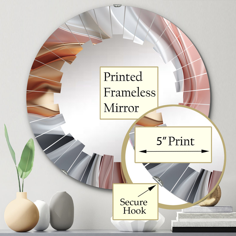 Miroir mural Brightwaters, 24 po x 24 po
