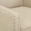 Fauteuil d'appoint Hilga Erica avec garniture cloutée chromée-722825226
