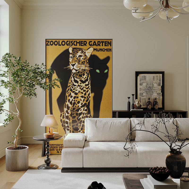 Écran en bois Leopard Art, H 70,87 po x l 31,5 po x P 1,57 po