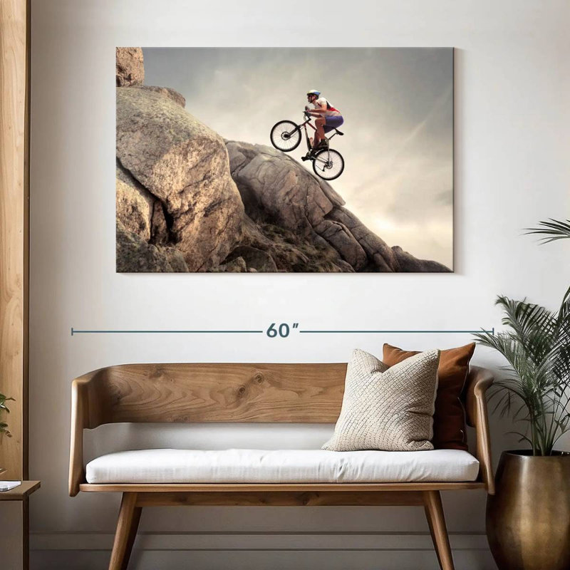 Rocky uphill cycling Sireci, H 32 po x l 48 po