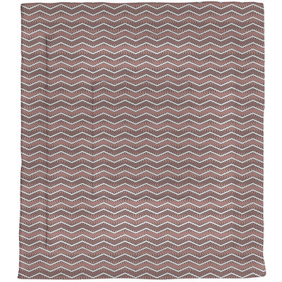 Édredon simple en microfibre à chevrons ondulés Rhonda Cheval