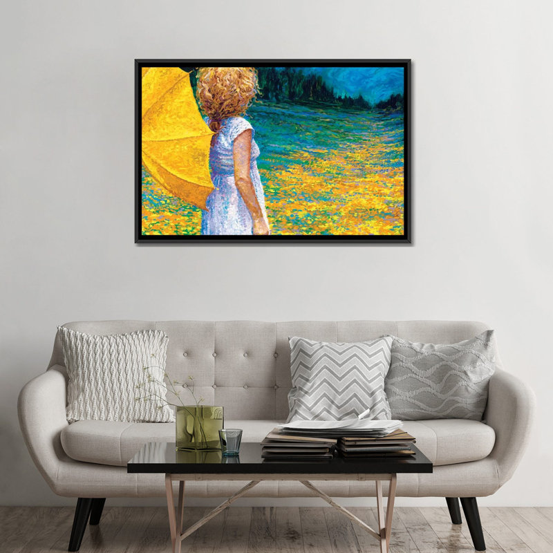 «Past The Property Line» par Iris Scott, reproduction sur toile tendue sur châssis, H 32 po x l 48 po x P 1,5 po