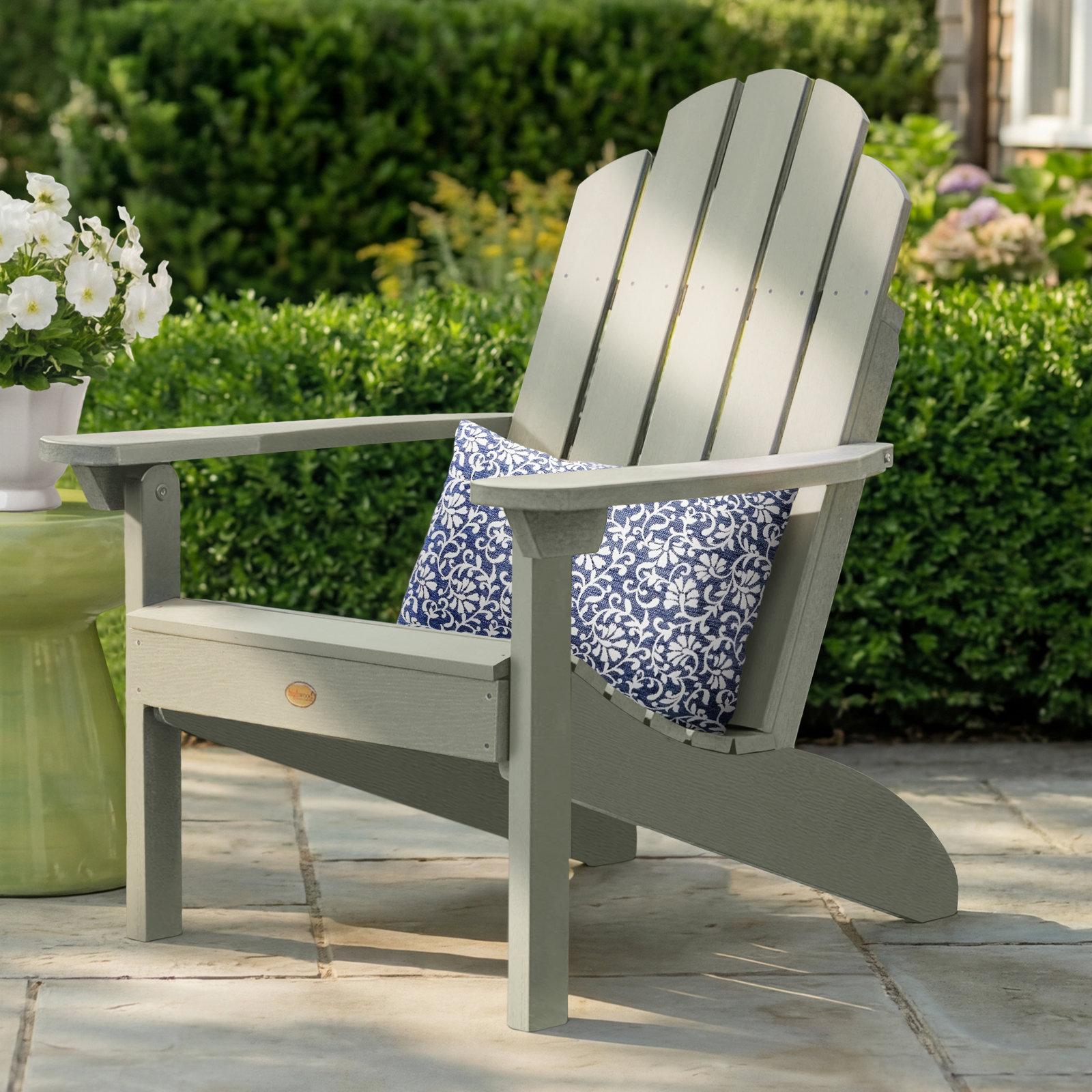 Leis Outdoor Adirondack Chair, Nantucket Blue