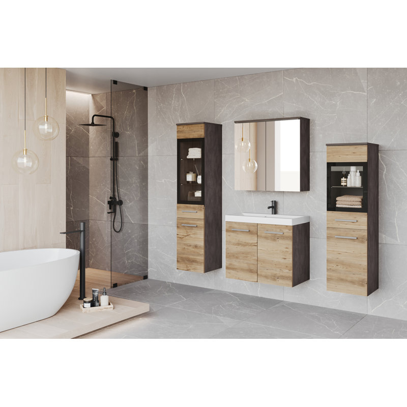 Bathroom Suite, Oak