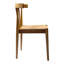 Chaise d'appoint en bois naturel-755828694