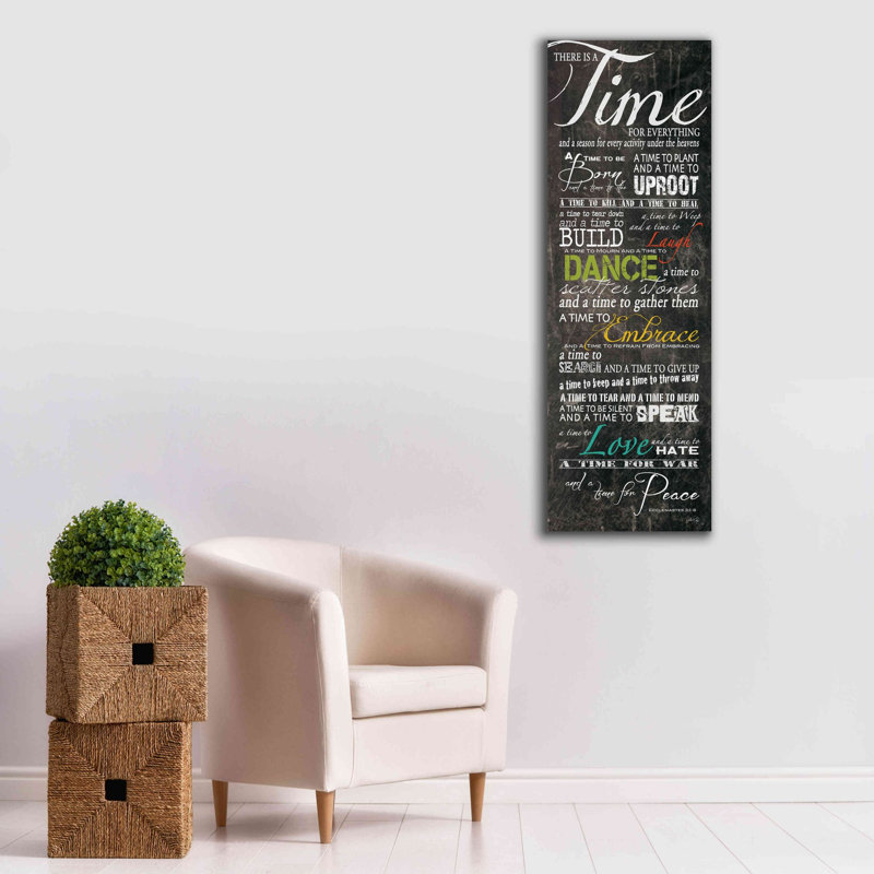 «Time for Everything» par Marla Rae, art mural sur toile, H 60 po x l 20 po x P 1,5 po
