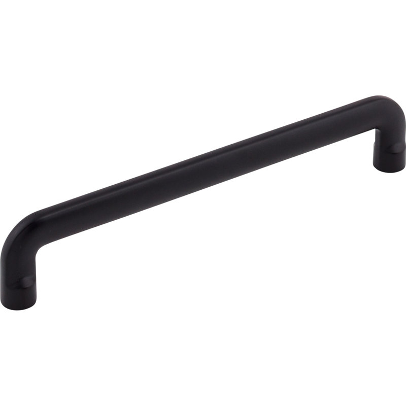 Hartridge 3 3/4" Center to Center Bar pull, Flat Black, 6 5/16" Center to Center