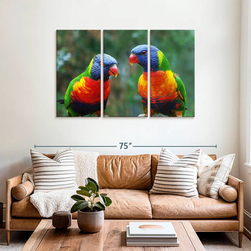 Brampt Lorikeet Buddies, 36" H x 57" W