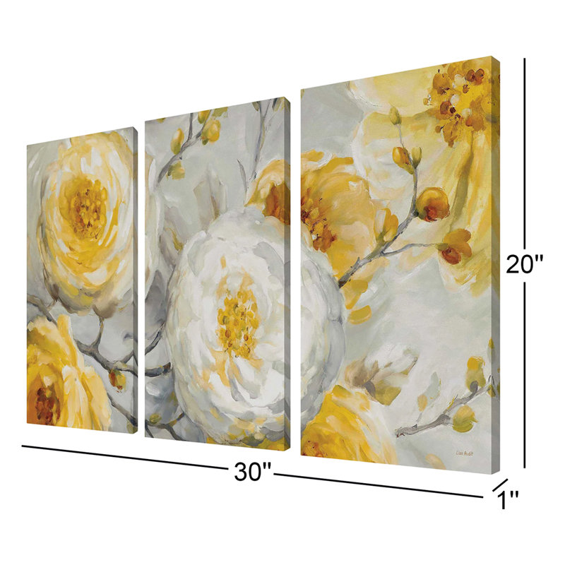 "Sunshine", ensemble de 3 impressions sur toile
