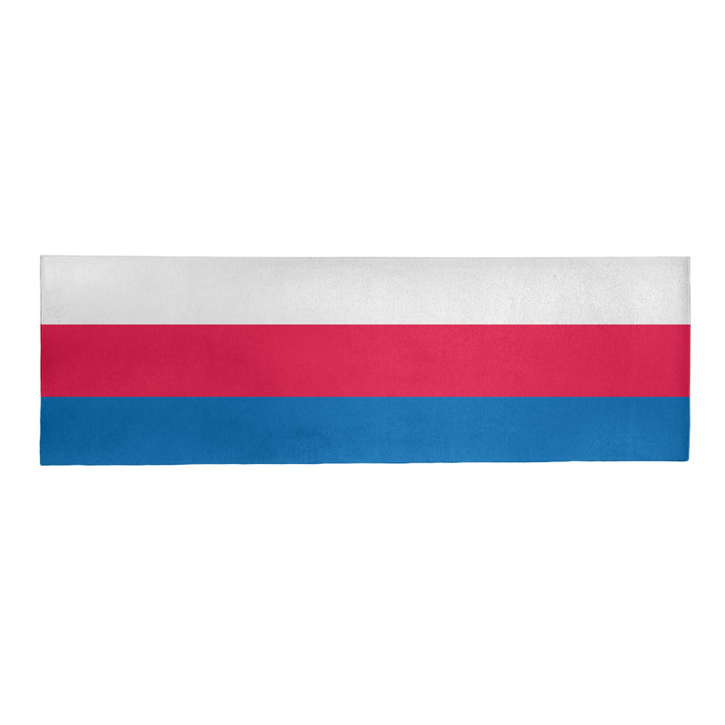 Tapis à rayures bleu/rouge, Tapis de couloir 2 pi 6 po x 8 pi