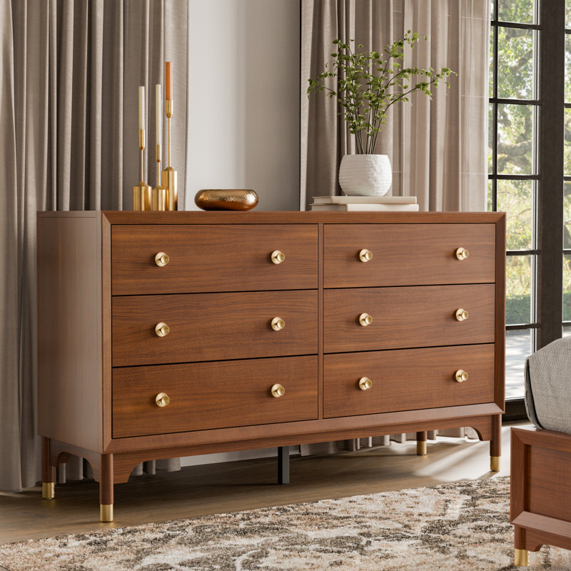Oberlander 6 Drawer Dresser With Metal Ball Bearing Glides