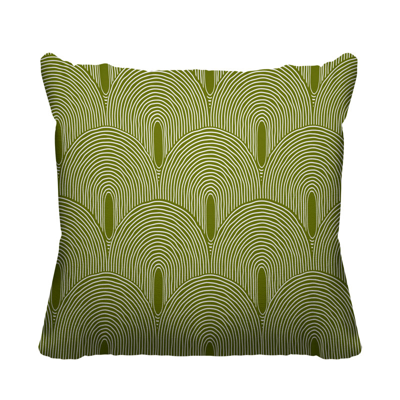 Coussin Limpo, Chartreuse, L 17 po x H 17 po