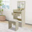 Table de coiffeuse avec miroir et tabouret-114337650