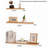Solid Wood Floating Wall Shelf-442421794