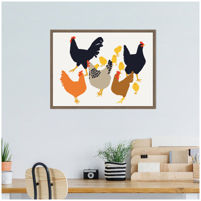"Urban Flock" par Hannah Beisang, reproduction d'art sur toile encadrée