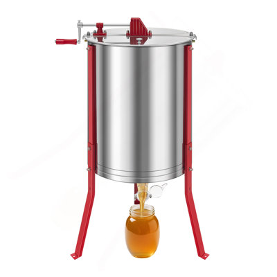 Manual Honey Extractor 6 Frame Beekeeping Honeycomb Spinner Stainless Steel
