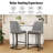Irvona Upholstered Counter Stool with Metal Frame-1534151231