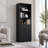 Dakota Manufactured Wood Bookcase with Cabinets and Open Shelves, Large Storage Bookshelf for Living Room and Office