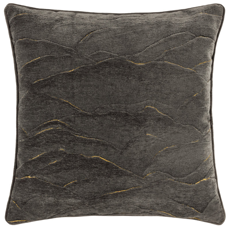 Square Cushion Cover, Charcoal