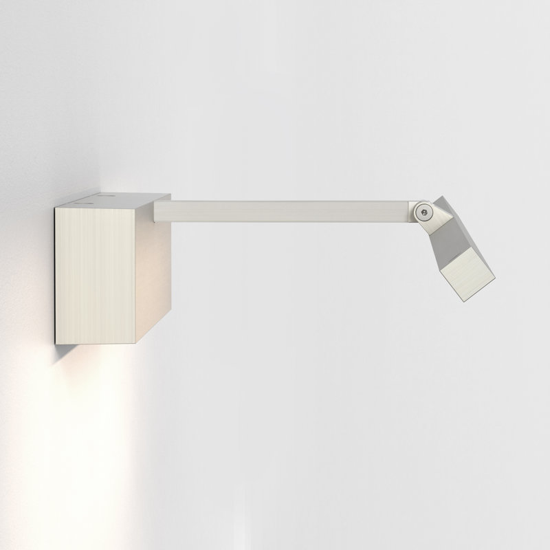 Mondrian LED Wall Mounted Picture Light, 2.36" H x 23.62" W x 7.4" D, Matt Nickel