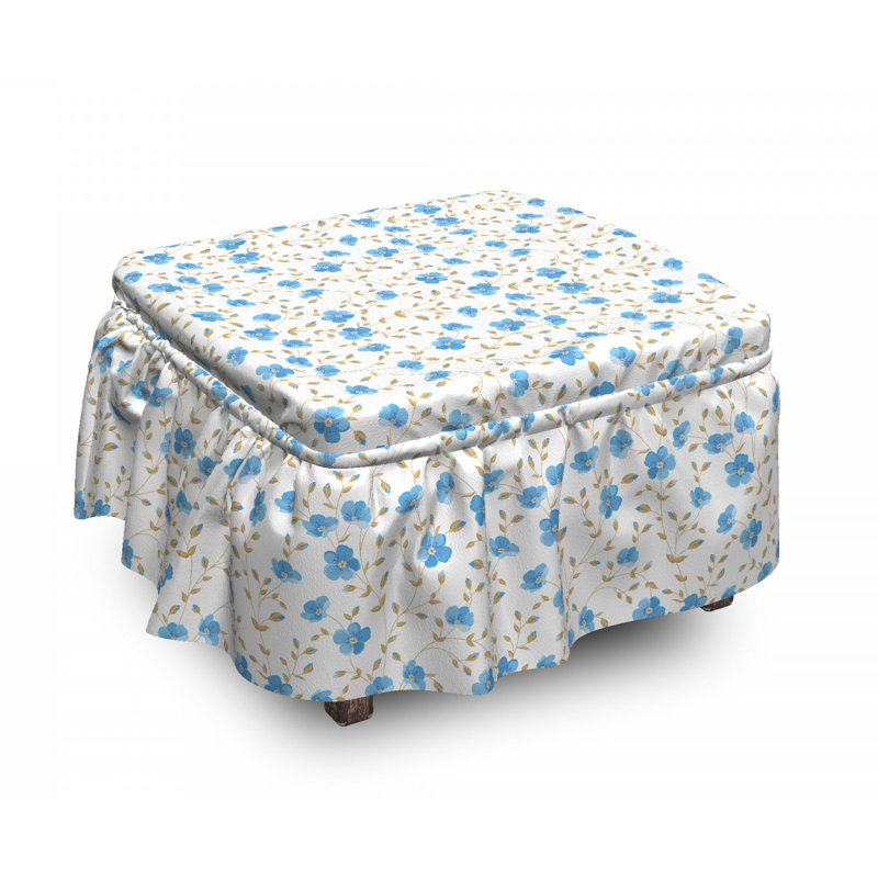 Box Cushion Ottoman Slipcover