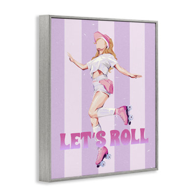 Let Roller Skate Girl, estampe numérique, design par Ziwei Li