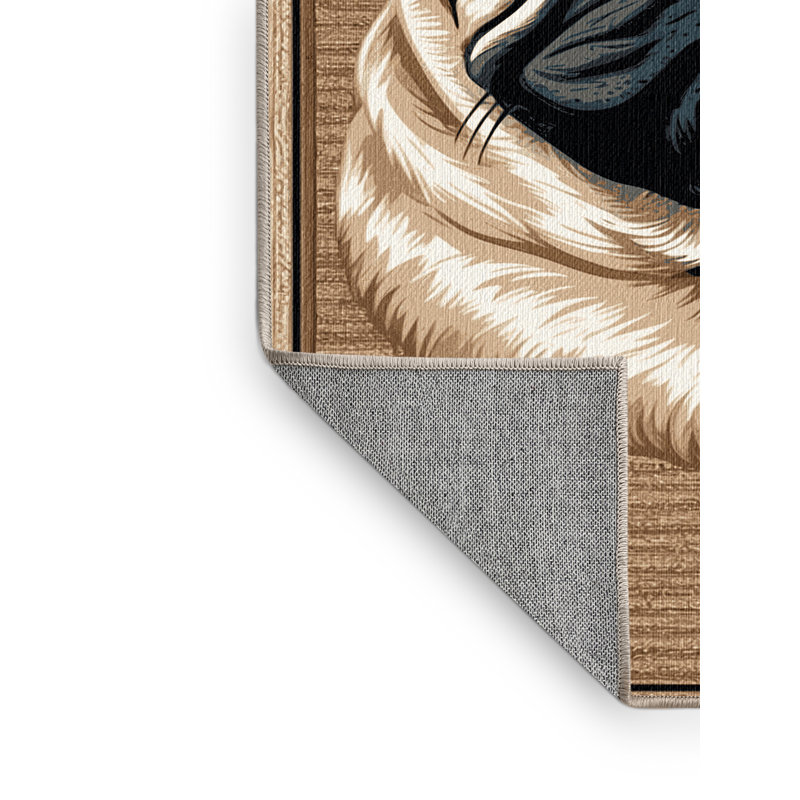 Tapis lavable carlin, Rond 3 pi