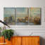 City Skyline - Toile tendue avec châssis de qualité supérieure - Prêt à être accroché-202361344